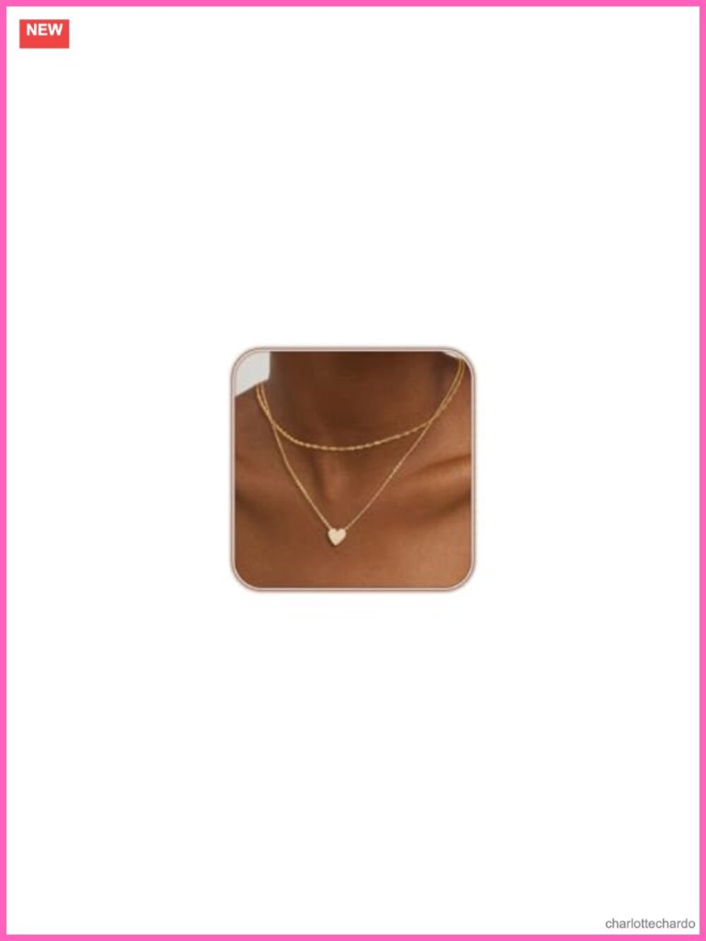 Layered Necklace Women Dainty Multi-Layer Adjustable Cubic Zirconia Pendant